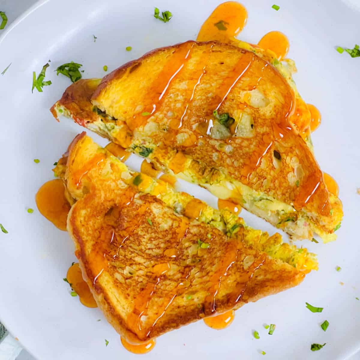INDIAN EGG OMELET (With Bread)