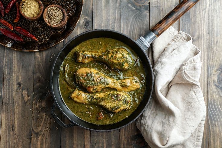 CHICKEN SAAG